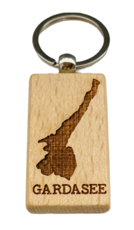 Gardasee Schlüsselanhänger aus Holz